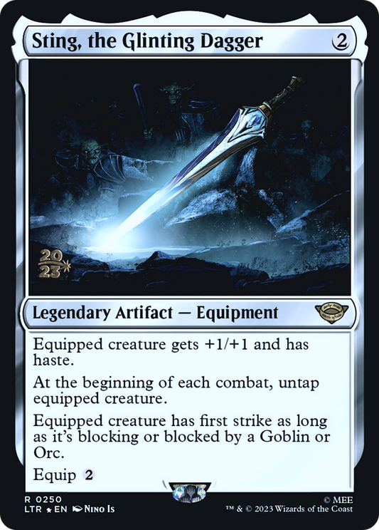 Sting, the Glinting Dagger (0250) (Prerelease) - Foil