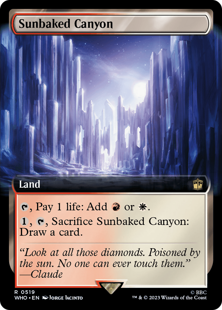 Sunbaked Canyon (0519) (Extended Art) - Foil