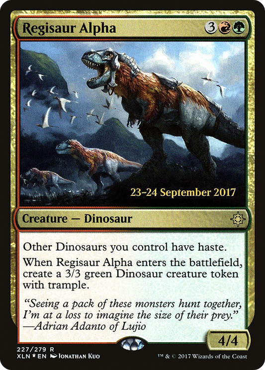 Regisaur Alpha (227) (Prerelease) - Foil