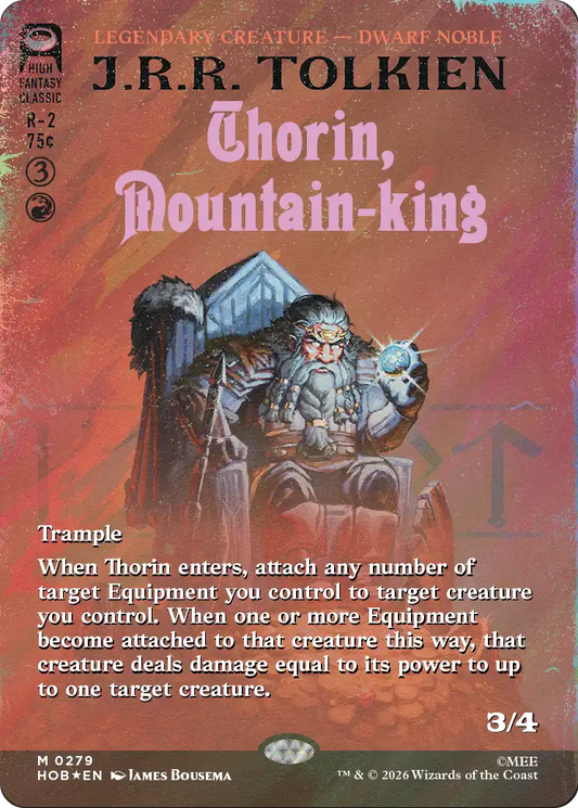 Thorin, Mountain-king (0279) (Borderless) (Book Cover) (HOB) - Surge Foil