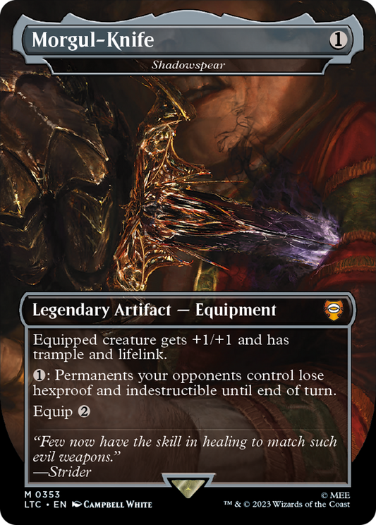 Morgul-Knife [Shadowspear] (0353) (Borderless) - Foil