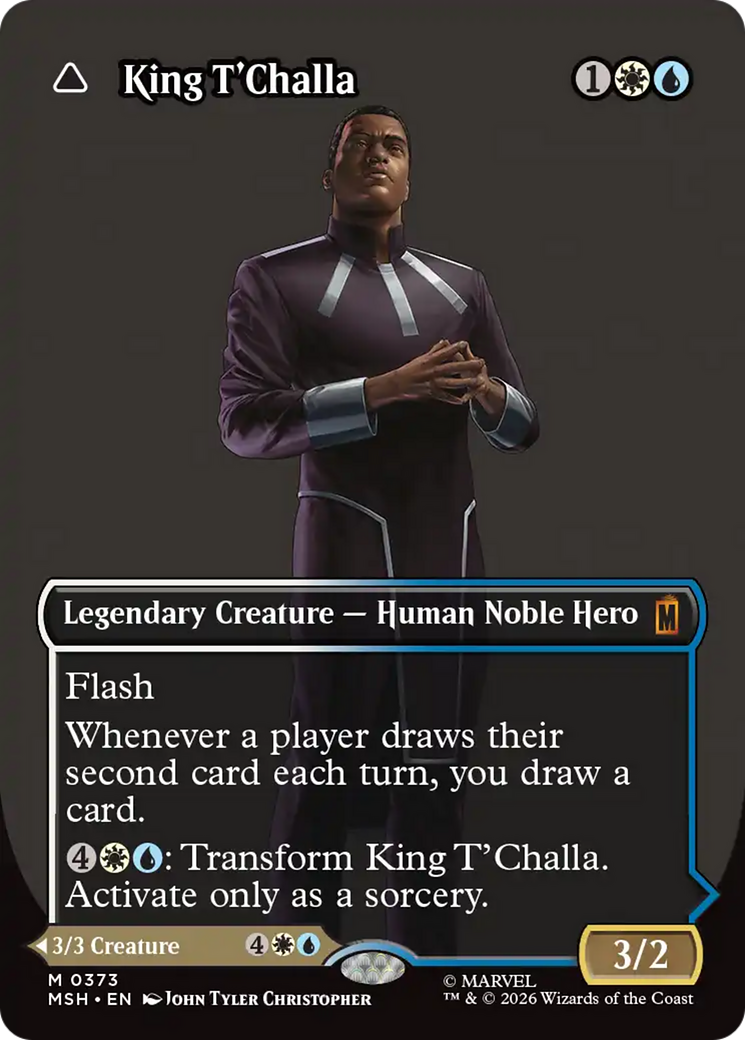King T'Challa // Black Panther, Hope Enduring (0373) (Borderless) (MSH) - Foil