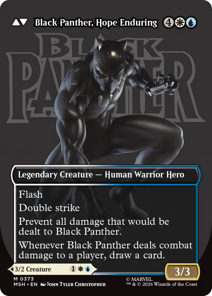 King T'Challa // Black Panther, Hope Enduring (0373) (Borderless) (MSH) - Foil