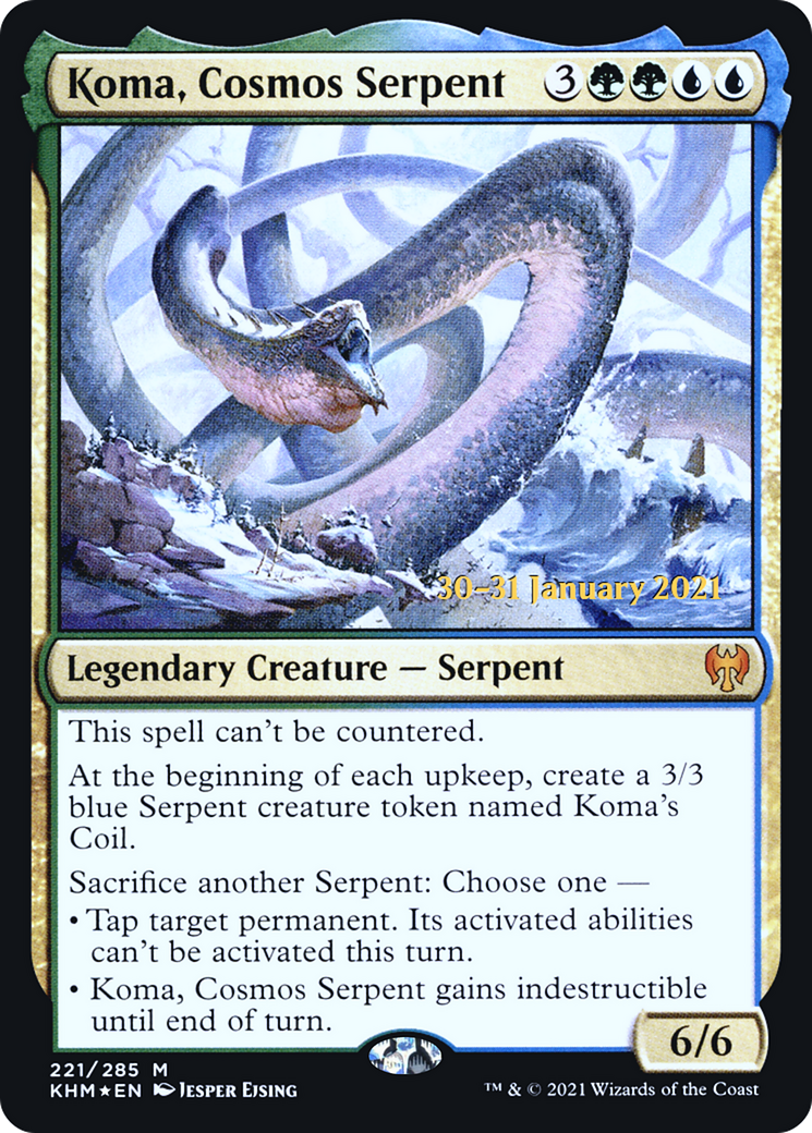 Koma, Cosmos Serpent (221) (Prerelease) - Foil