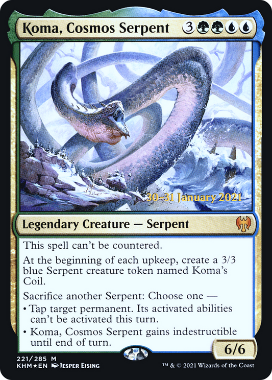 Koma, Cosmos Serpent (221) (Prerelease) - Foil