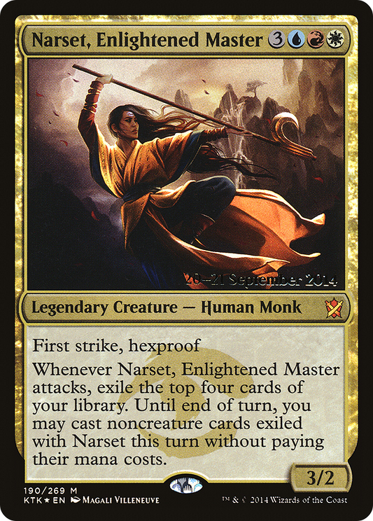 Narset, Enlightened Master (190) (Prerelease) - Foil