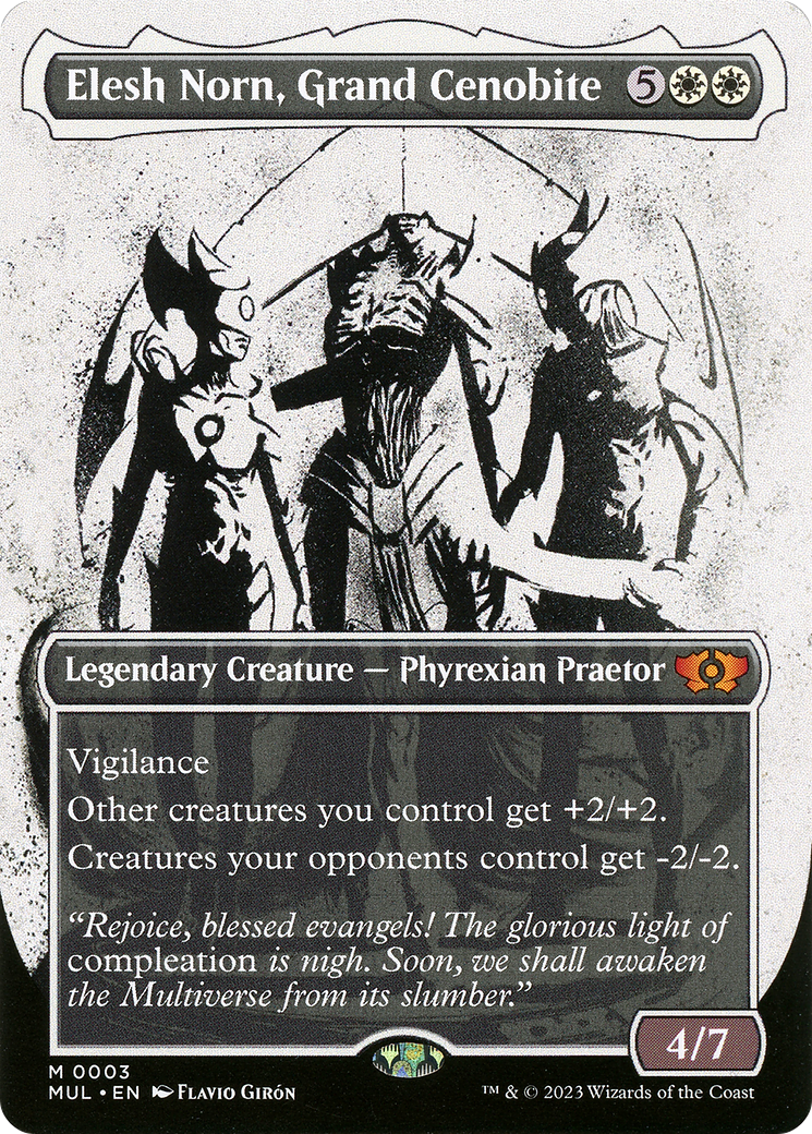 Elesh Norn, Grand Cenobite (0003) (Borderless) (Showcase) - Foil