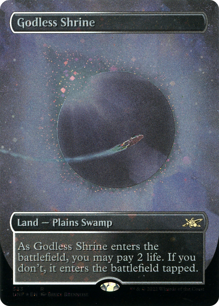 Godless Shrine (533) (Borderless) - Galaxy Foil