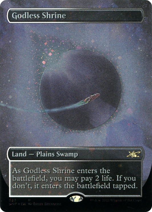 Godless Shrine (533) (Borderless) - Galaxy Foil