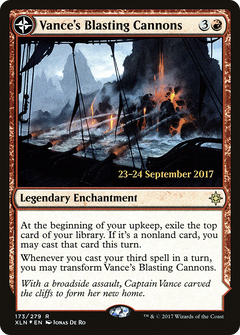 Vance's Blasting Cannons // Spitfire Bastion (173) (Prerelease) (PXLN) - Foil