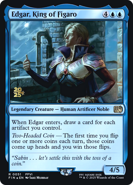 Edgar, King of Figaro (0051) (Prerelease) - Foil