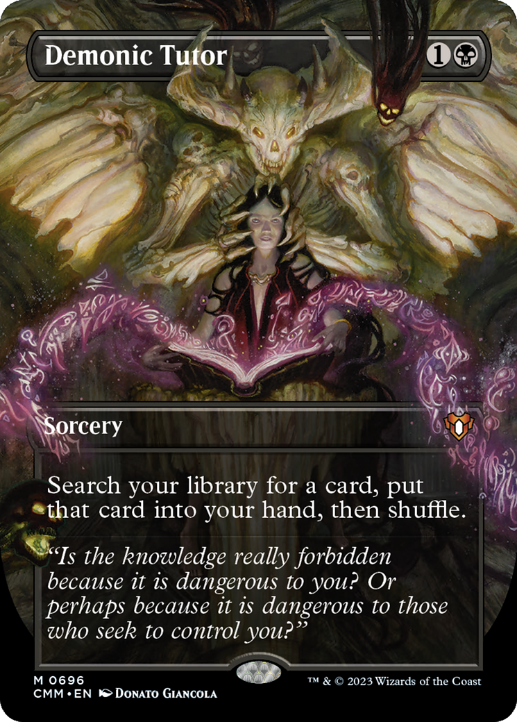Demonic Tutor (0696) (Borderless)