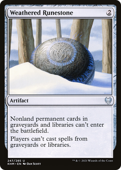 Weathered Runestone - Foil