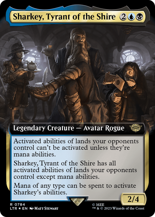 Sharkey, Tyrant of the Shire (0784) (Extended Art) - Surge Foil