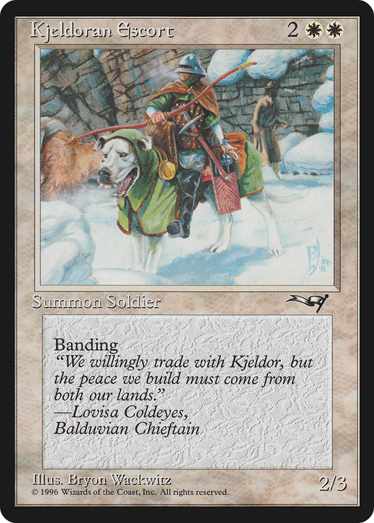 Kjeldoran Escort (Green Blanket)