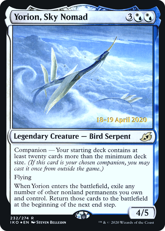 Yorion, Sky Nomad (232) (Prerelease) - Foil