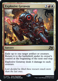 Explosive Getaway (0202) (Prerelease) - Foil