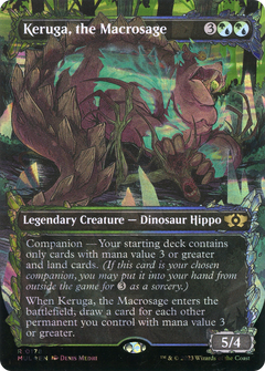 Keruga, the Macrosage (0178) (Borderless) (Showcase) - Halo Foil