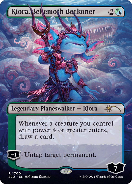 Kiora, Behemoth Beckoner (1700) (Borderless) - Rainbow Foil