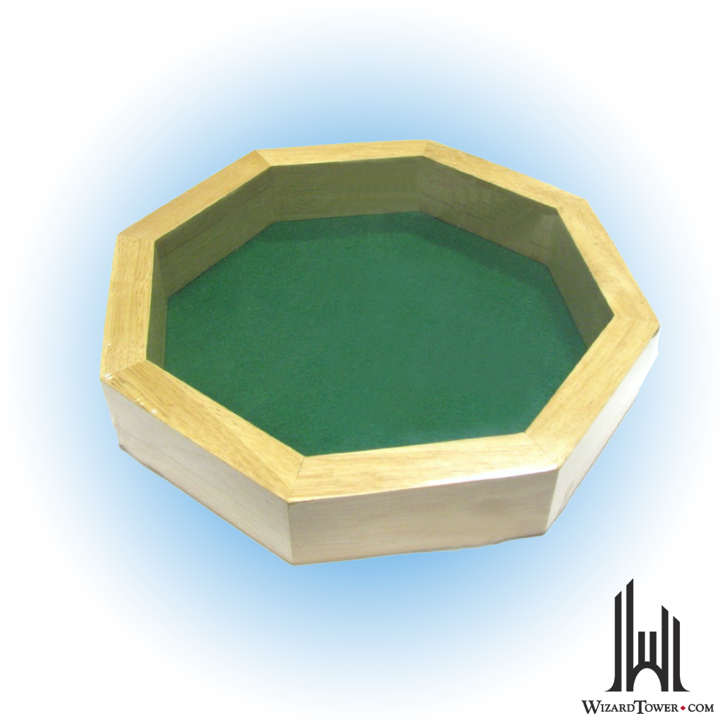 Dice Tray - Wood 10"