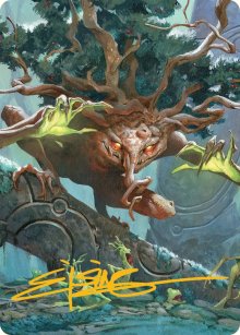 Ferrafor, Young Yew (47/54) Art Card (AECL) - Gold-Stamped Signature