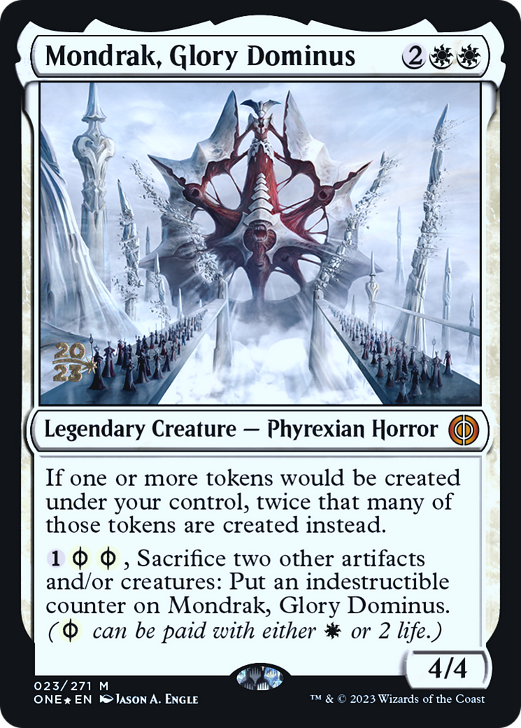 Mondrak, Glory Dominus (023) (Prerelease) - Foil