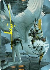 Gryff Rider (10/81) Art Card (AVOW) - Gold-Stamped Signature