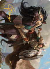 Knight of Dawn's Light (10/81) Art Card (ADMU) - Gold-Stamped Signature