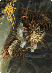 Rot Farm Mortipede (10/49) Art Card (AMKM) - Gold-Stamped Signature