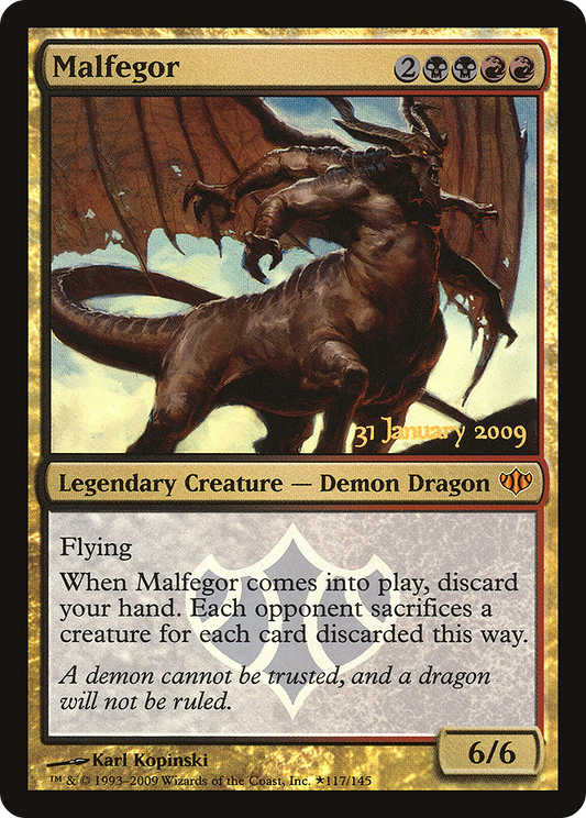 Malfegor (117) (Prerelease) - Foil