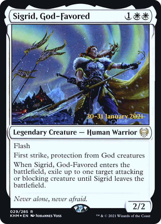 Sigrid, God-Favored (029) (Prerelease) - Foil