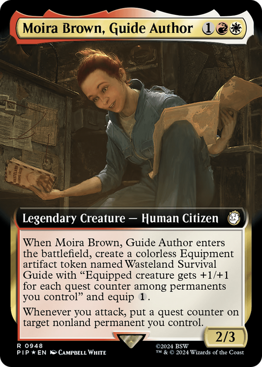 Moira Brown, Guide Author (0948) (Extended Art) - Surge Foil