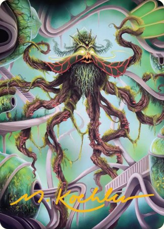 Verdant Kraken (53/54) Art Card (FRA) - Gold-Stamped Signature