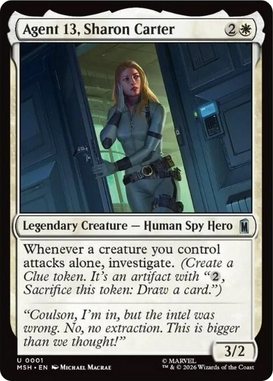 Agent 13, Sharon Carter  (MSH) - Foil