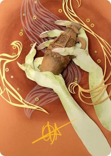 Thousand-Year Elixir (54/54) Art Card (AECL) - Gold-Stamped Signature