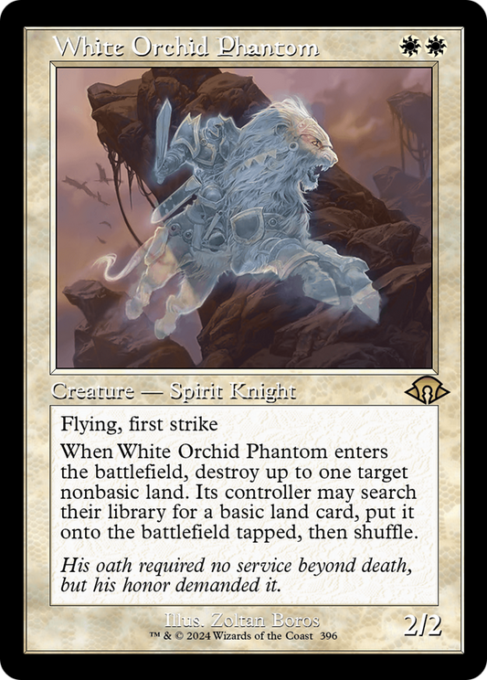 White Orchid Phantom (0396) (Retro Frame)