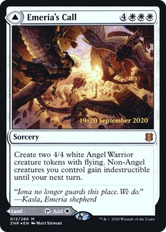 Emeria's Call // Emeria, Shattered Skyclave (012) (Prerelease) (PZNR) - Foil