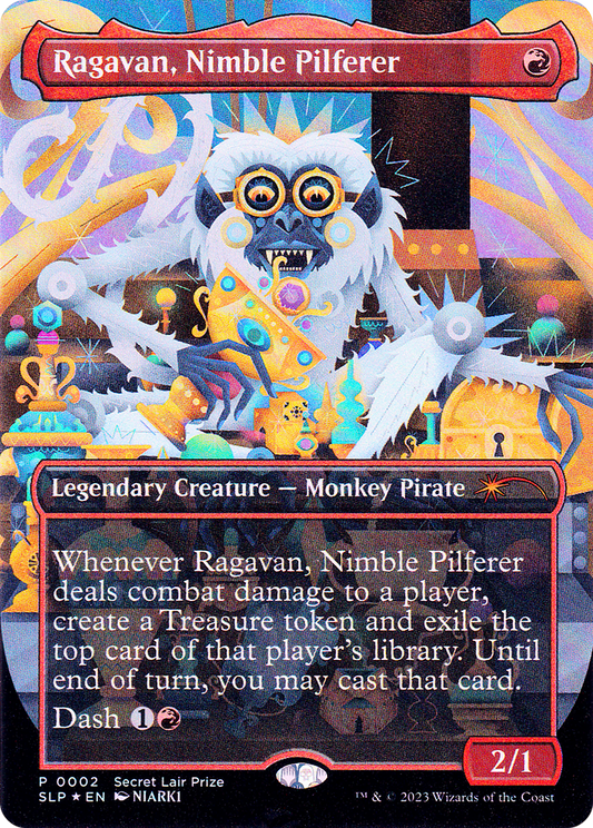 Ragavan, Nimble Pilferer (0002) (Borderless) - Foil