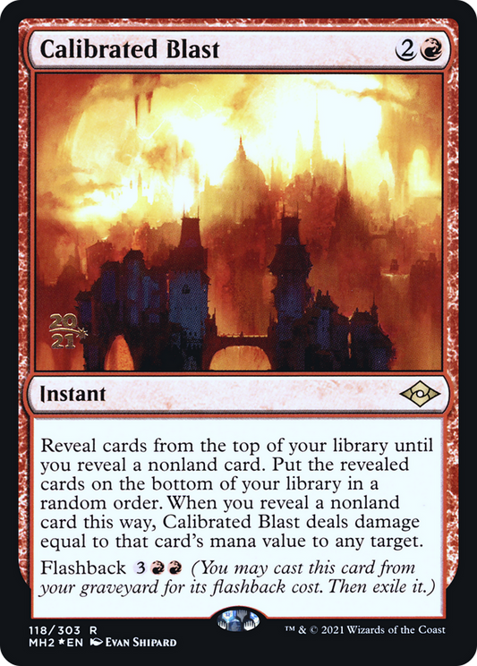Calibrated Blast (118) (Prerelease) - Foil