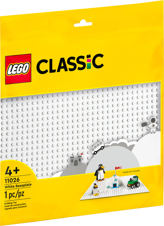 LEGO Pieces - White Baseplate