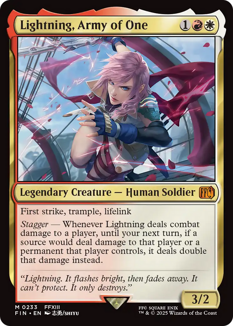 Lightning, Army of One - Foil