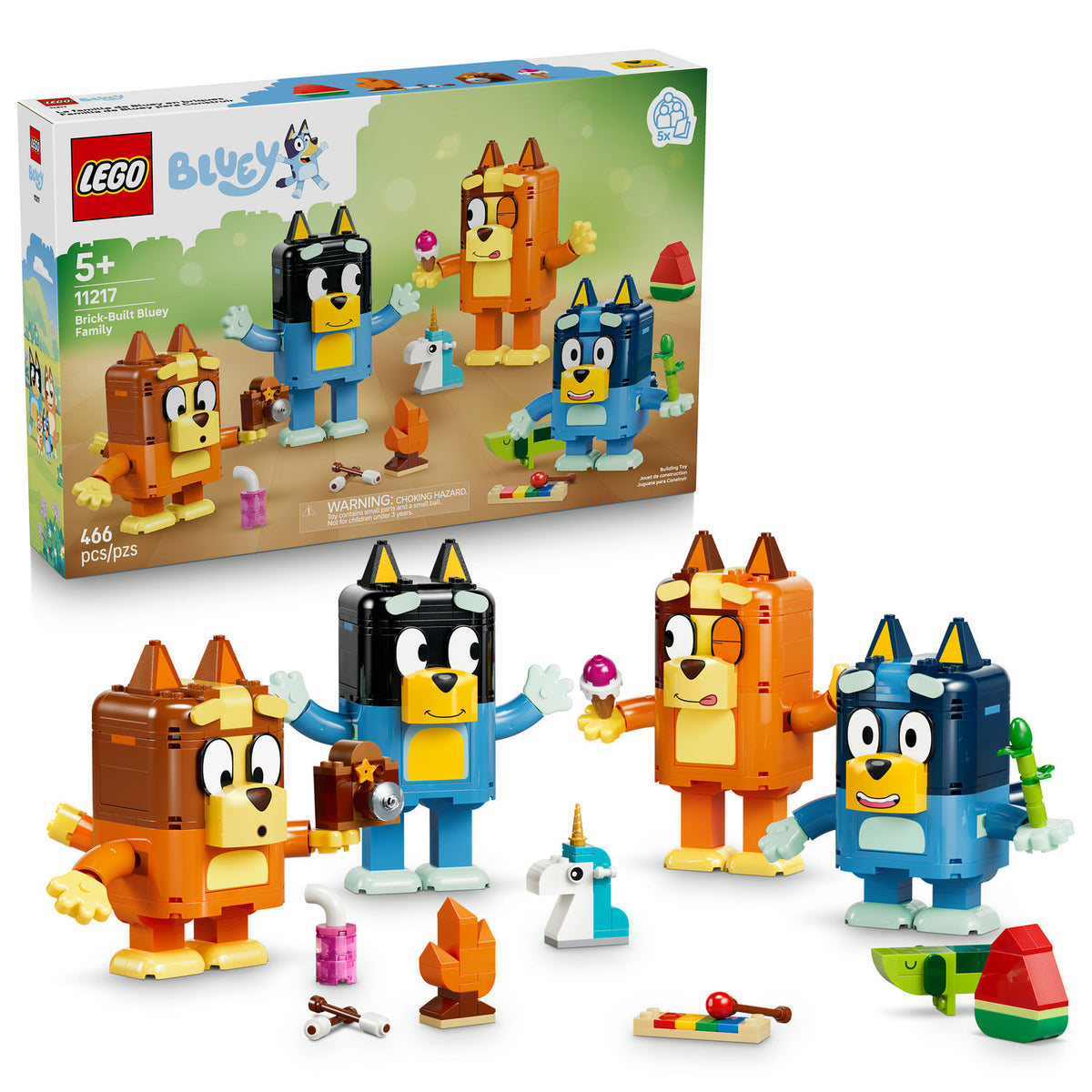 LEGO Set - Brick-Built Bluey Family