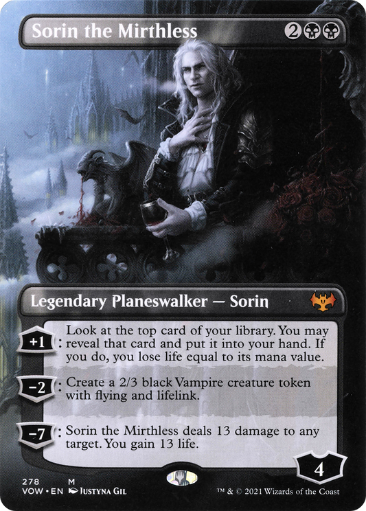 Sorin the Mirthless (278) (Borderless)