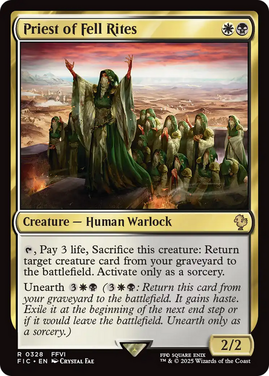 Priest of Fell Rites - Surge Foil