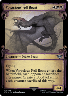 Voracious Fell Beast (0564) (Showcase) - Silver Foil