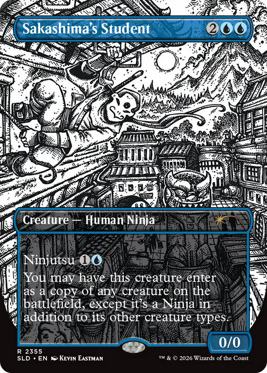 Sakashima's Student (2355) (Borderless) (SLD) - Foil