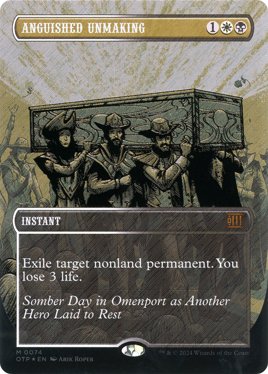 Anguished Unmaking (0074) (Borderless) - Textured Foil