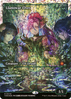 Llanowar Elves (0439) (Showcase) - Fracture Foil
