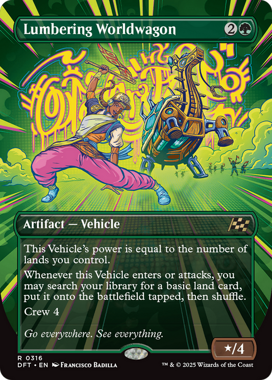 Lumbering Worldwagon (0316) (Borderless) - Foil