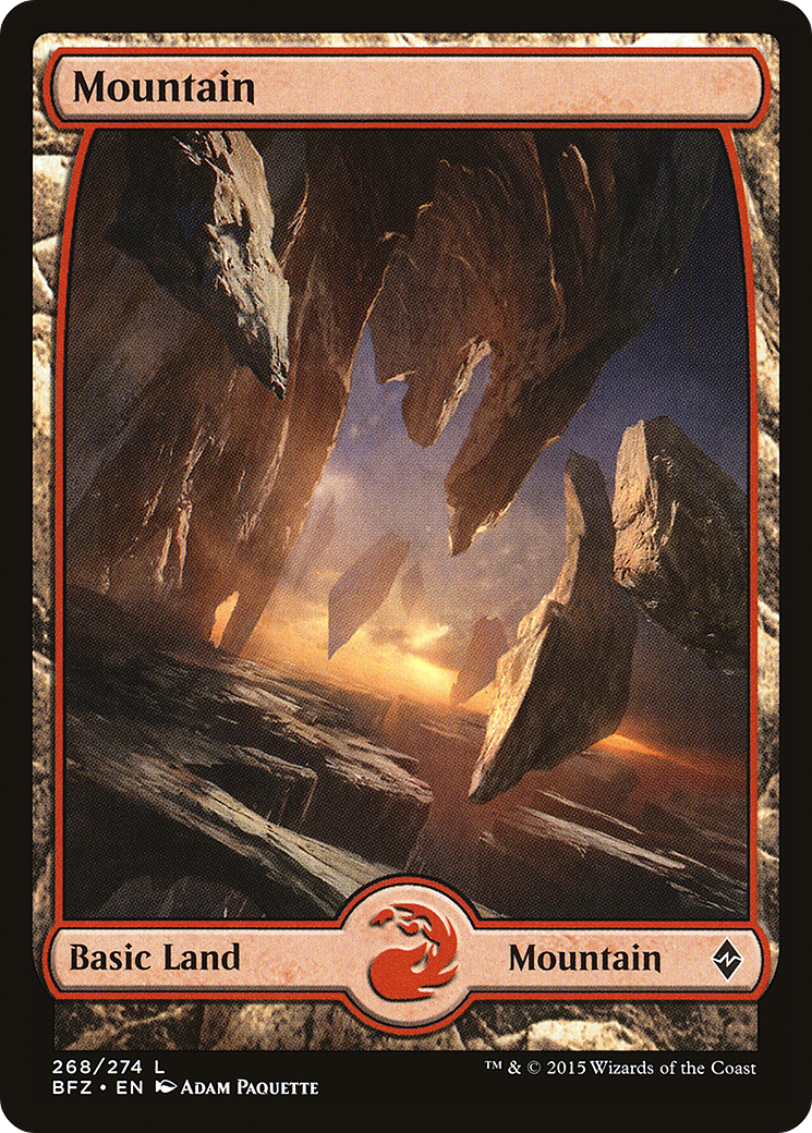 Mountain (268) (Full Art) - Foil